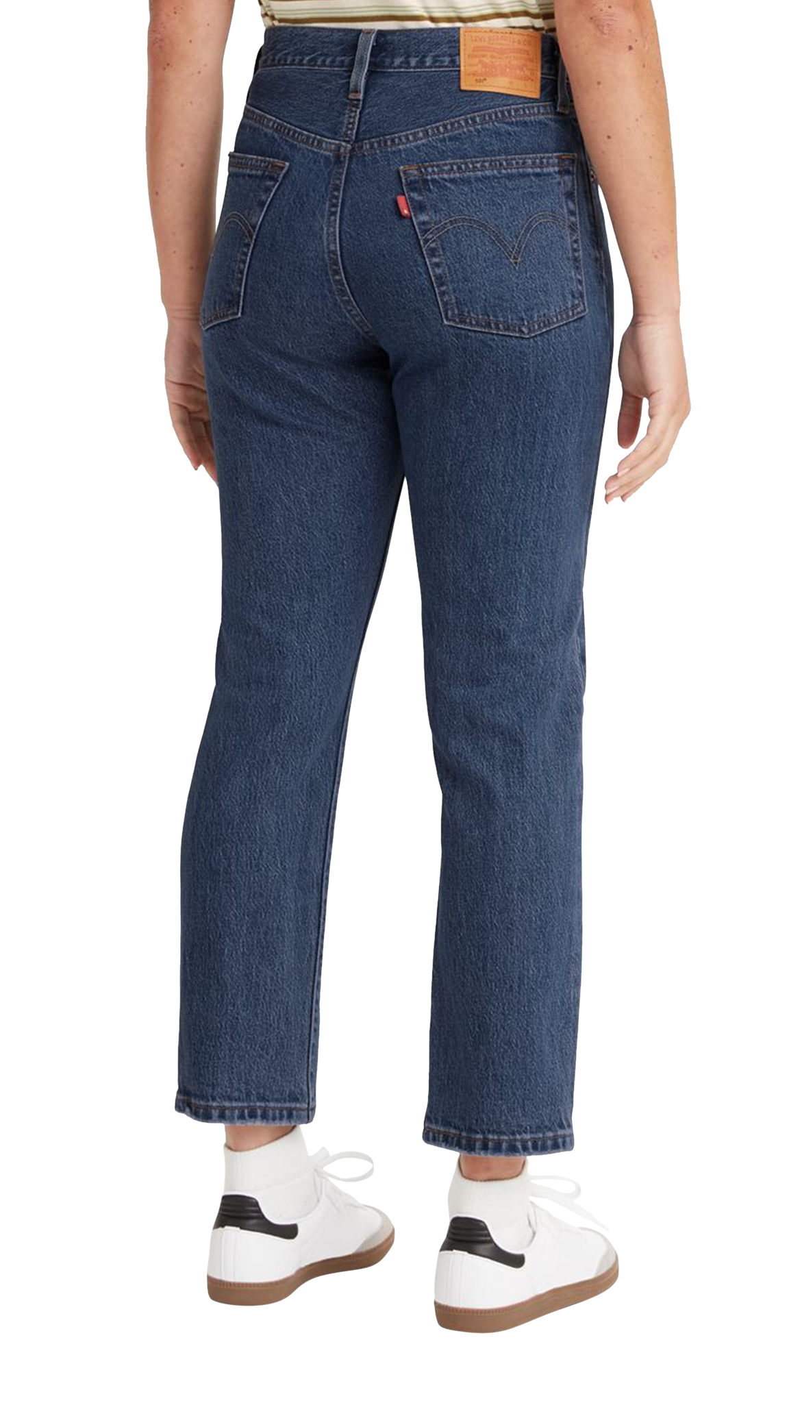 Levi's 501® Crop Jeans, Stonewash "Salsa"