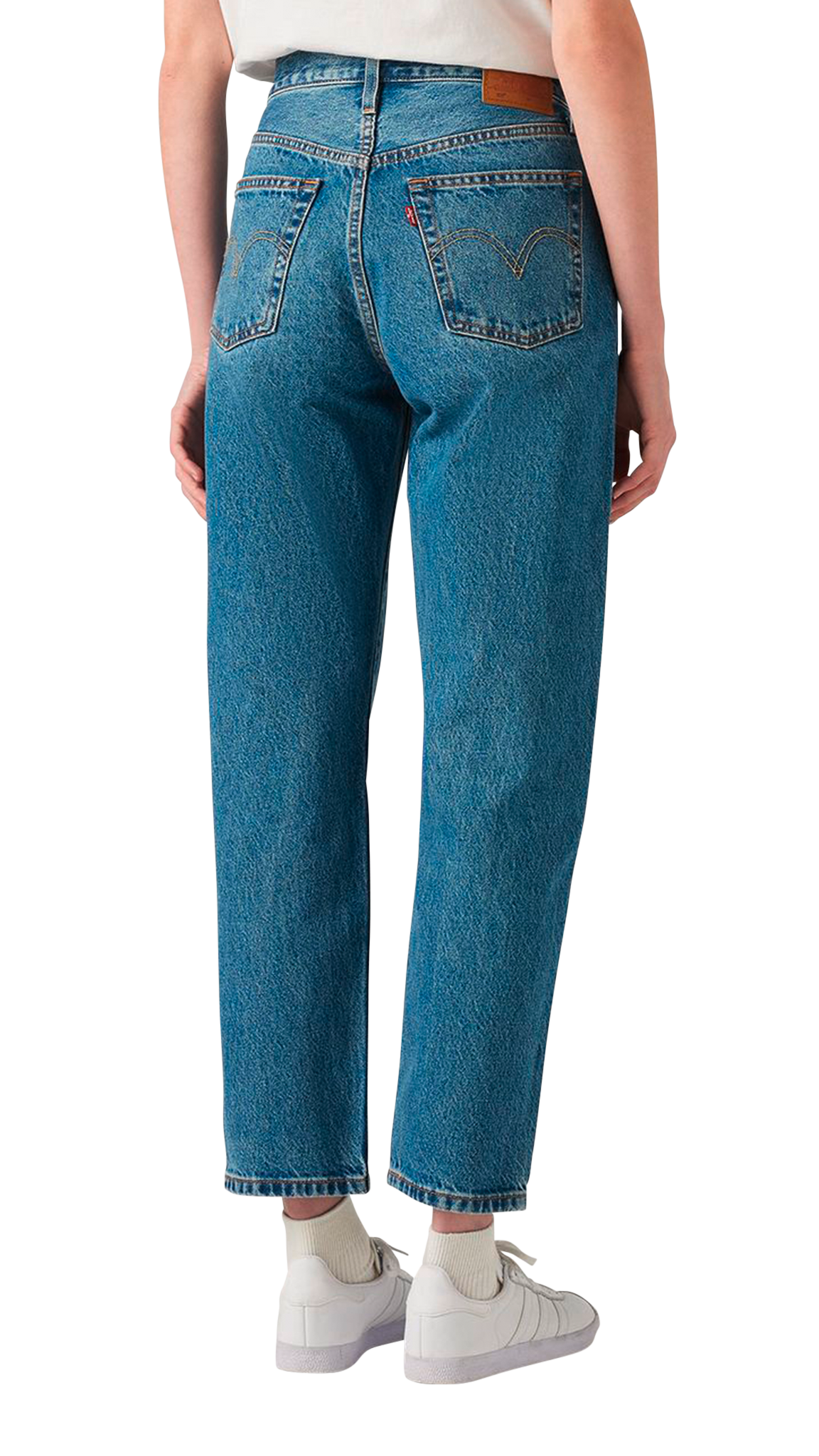 Levi&#39;s 501® Crop Jeans, bleu moyen délavé