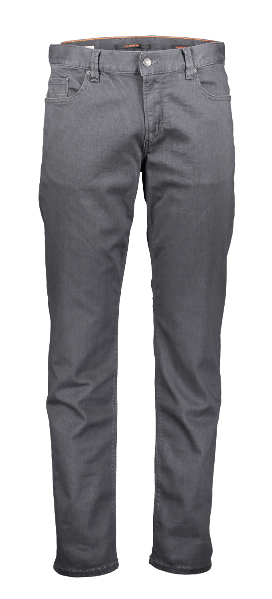 Alberto Jeans Pipe, regular slim fit, Anthracite, Frontansicht