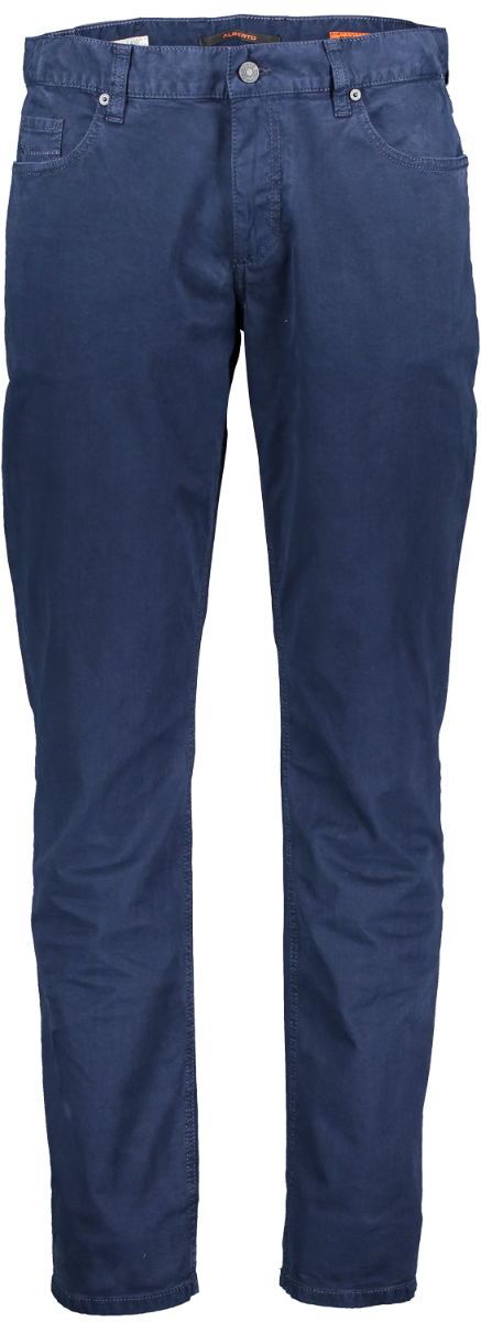 Alberto Stoffhose Pipe, regular slim fit, dunkelblau, navy, Frontansicht