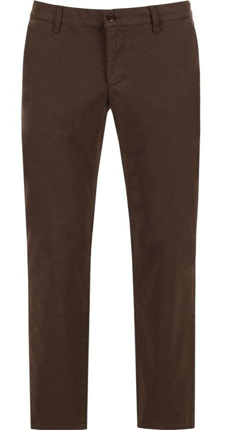 Alberto LOU Chino Pima Cotton Regular Fit, Braun