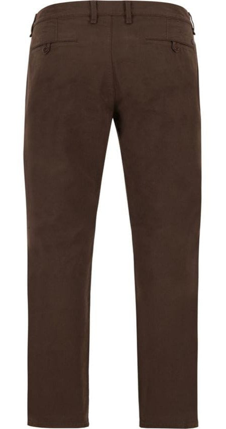 Alberto LOU Chino Pima Cotton Regular Fit, Braun
