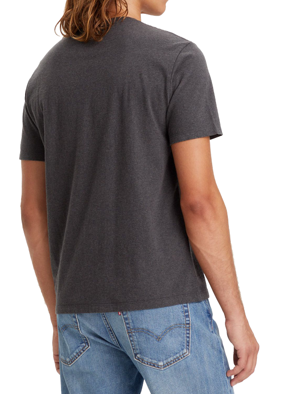 Levi&#39;s Original Housemark Tee, Dark Charcoal Heather, back