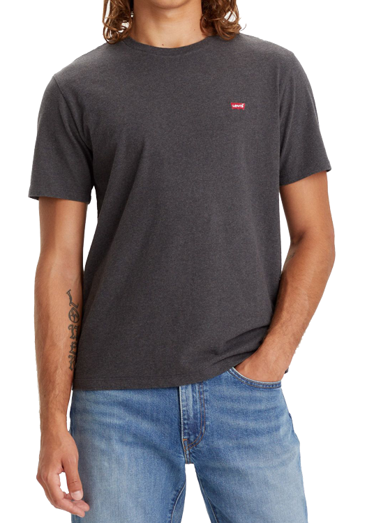 Levi&#39;s Original Housemark Tee, Dark Charcoal Heather, Frontansicht