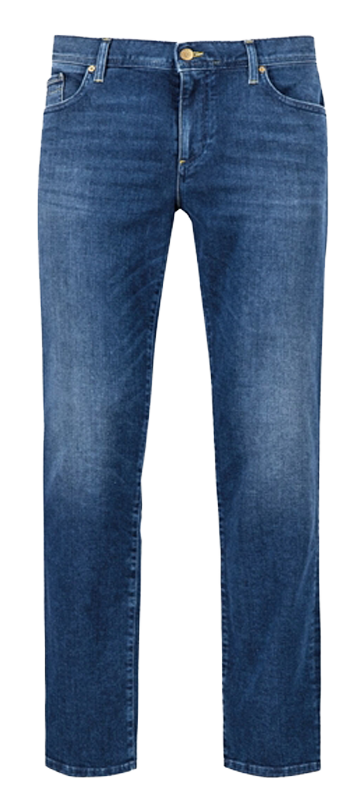 Alberto Jeans, regular slim fit, Dark Blue, Frontansicht