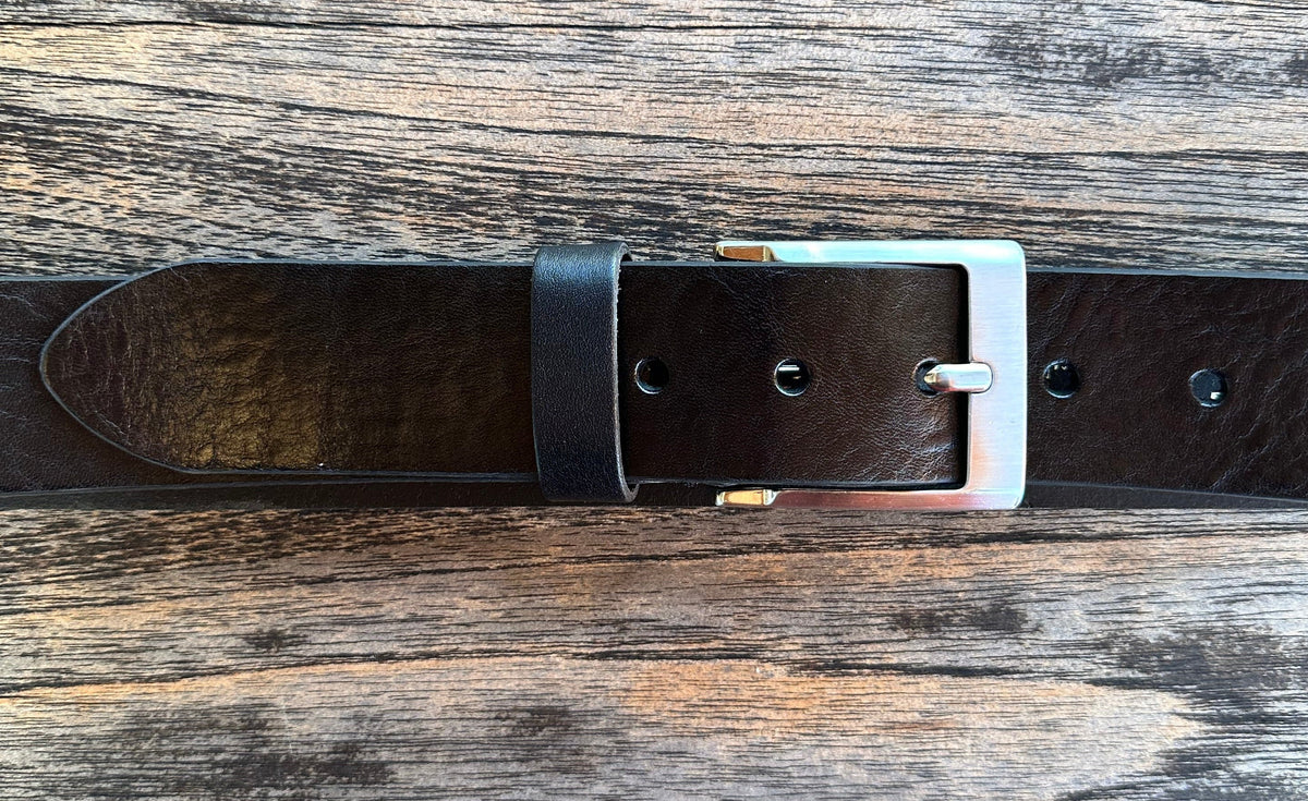 Ceintures en cuir Vittozzi 590, noir, 4 cm