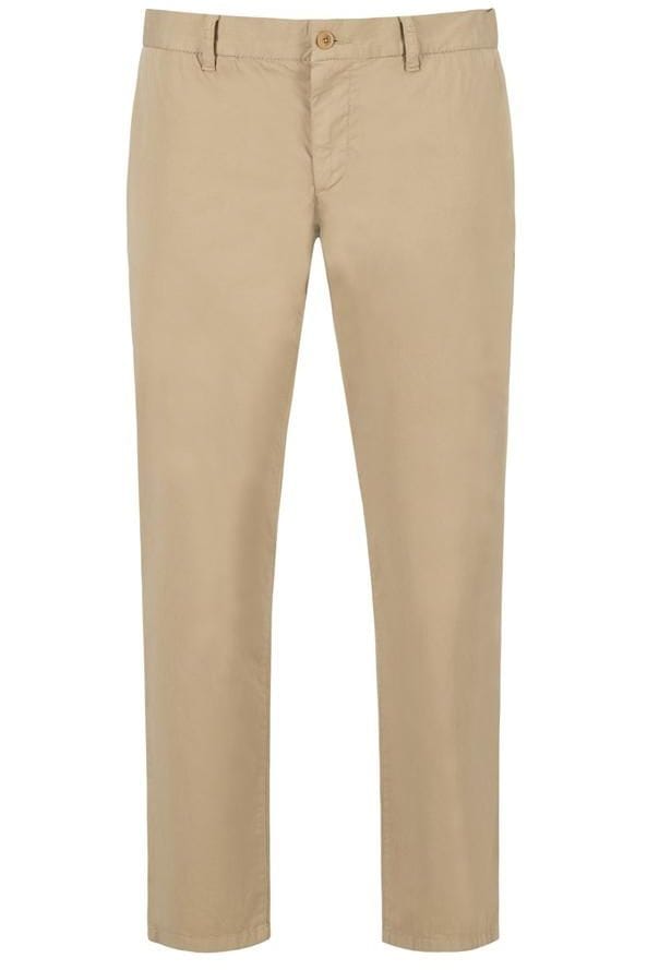 Alberto LOU Chino Light Baumwoll-Stretch, Beige Satiné