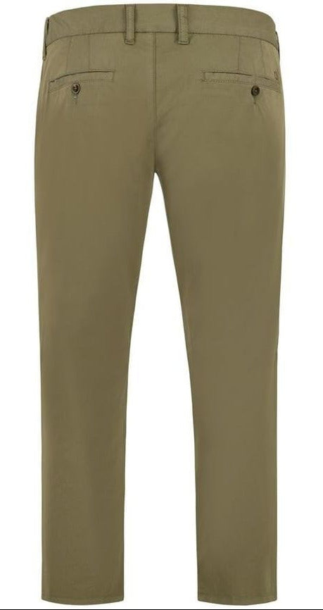 Alberto LOU Chino Light Baumwoll-Stretch, Olive