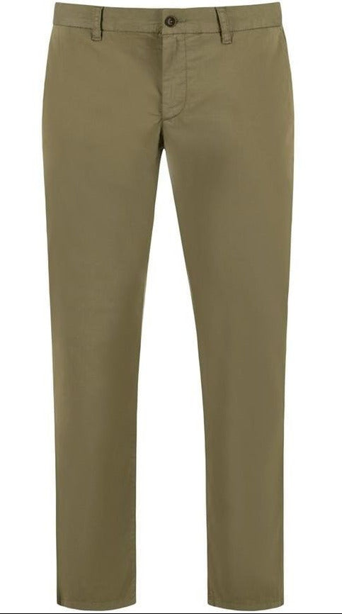 Alberto LOU Chino Light Baumwoll-Stretch, Olive