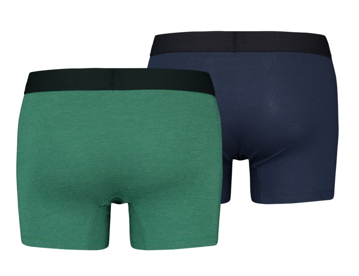 Levi&#39;s® 2 Pack Boxer Sportswear, vert et bleu foncé
