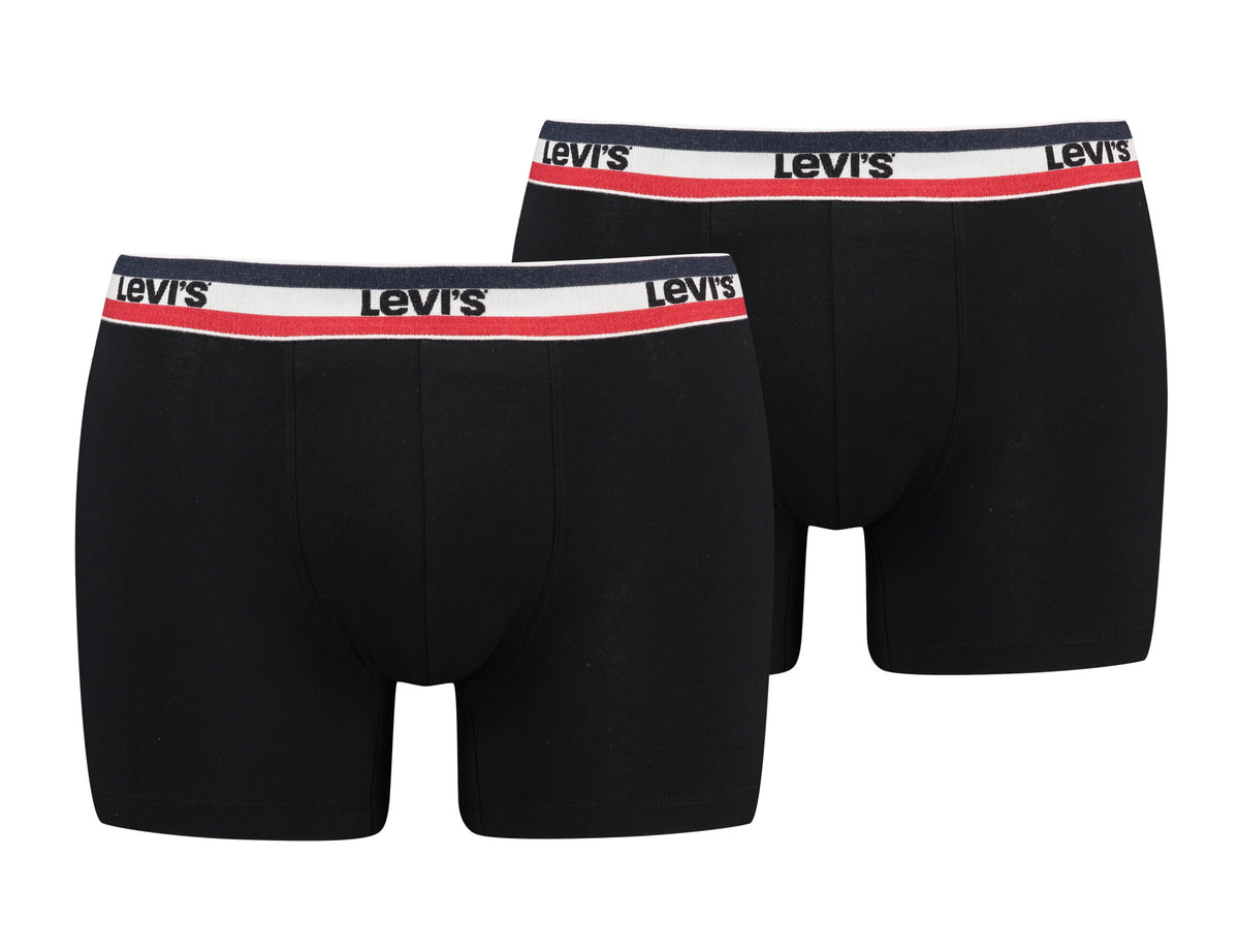 Levi&#39;s® 2xpack boxer sportswear, noir