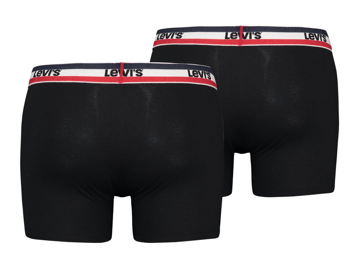 Levi&#39;s® 2xpack boxer sportswear, noir