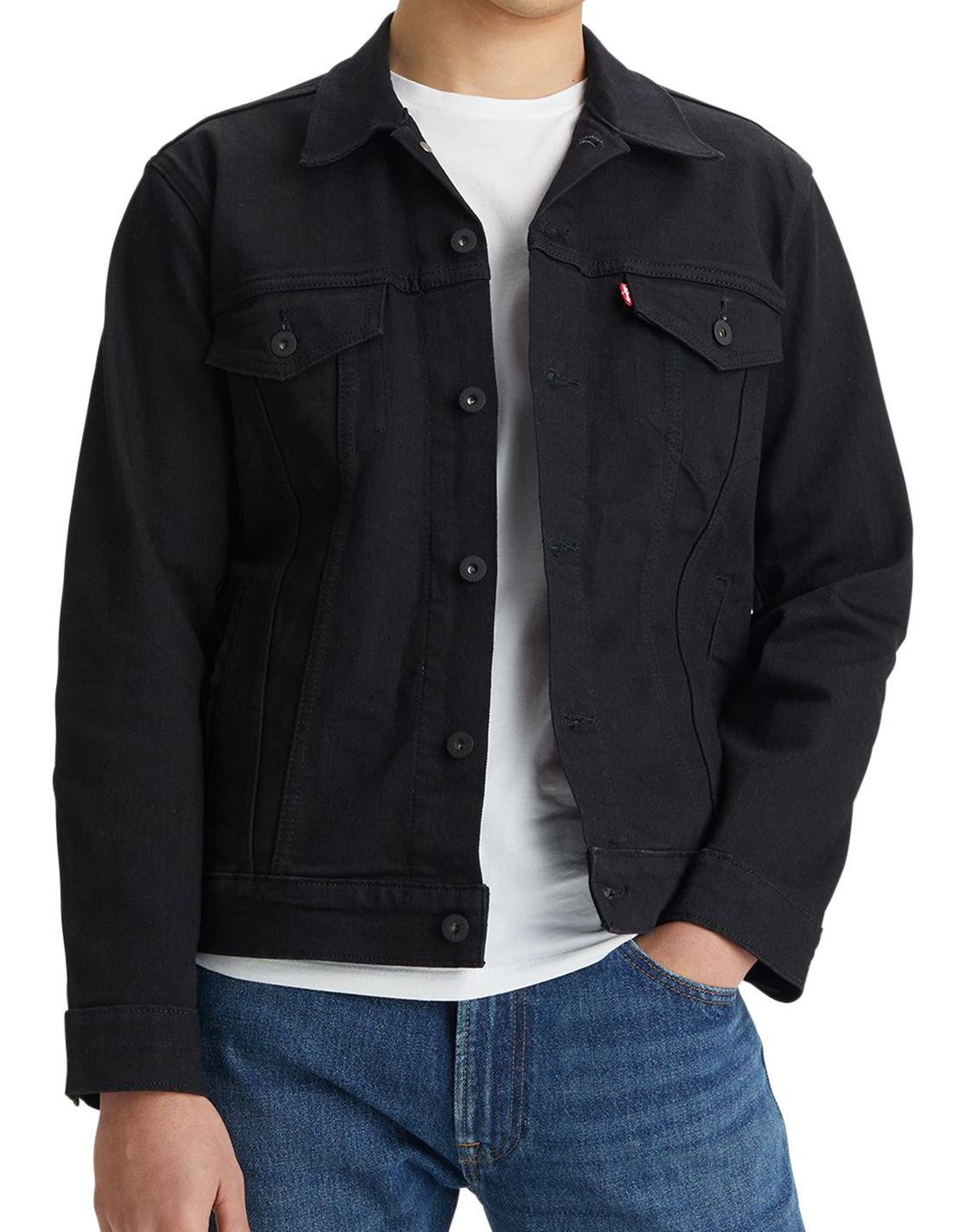 Levi&#39;s Jeans Jacket Trucker Standard Fit, noir