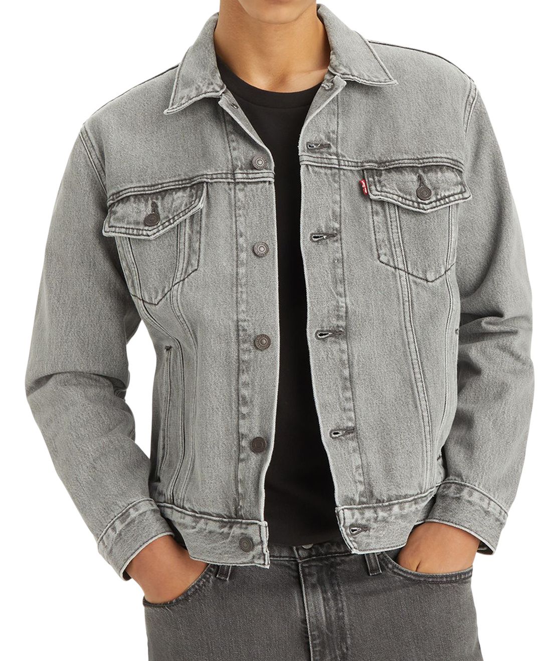 Levi&#39;s Jeans Jacket Tamiker standard ajustement, bleu moyen