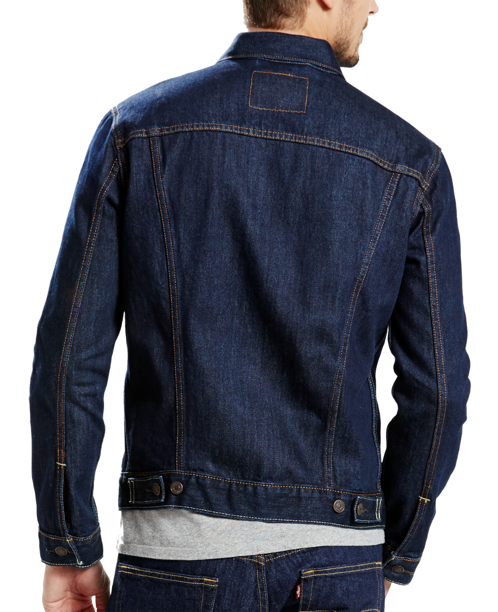 Levi&#39;s Denim Jacket Trucker Standard Fit, dark blue, Rinse, back