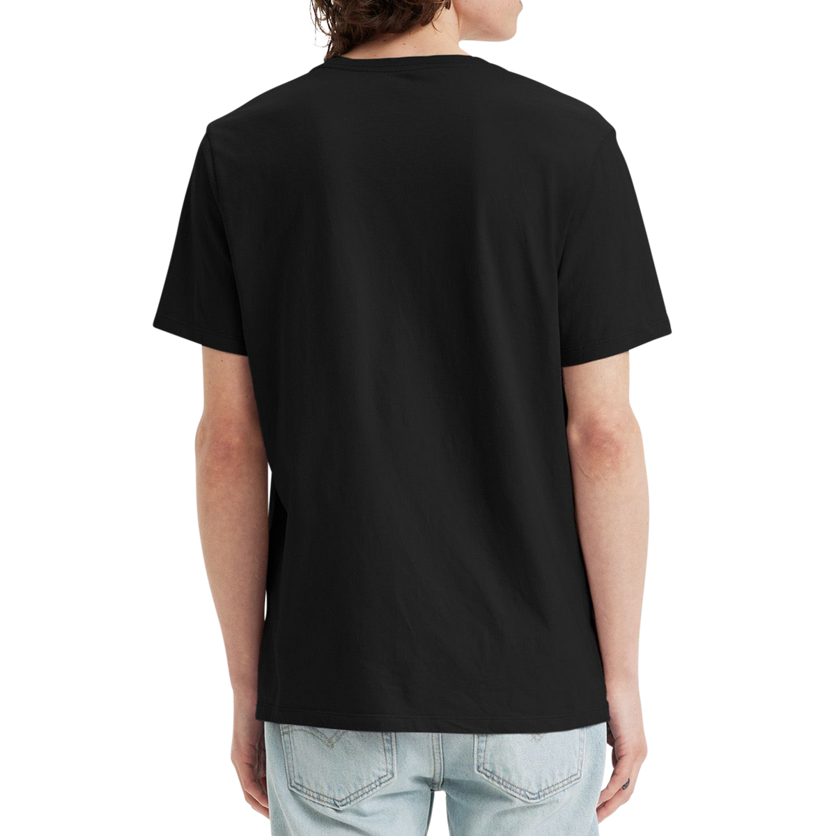 Levi&#39;s Original T-shirt col V, noir