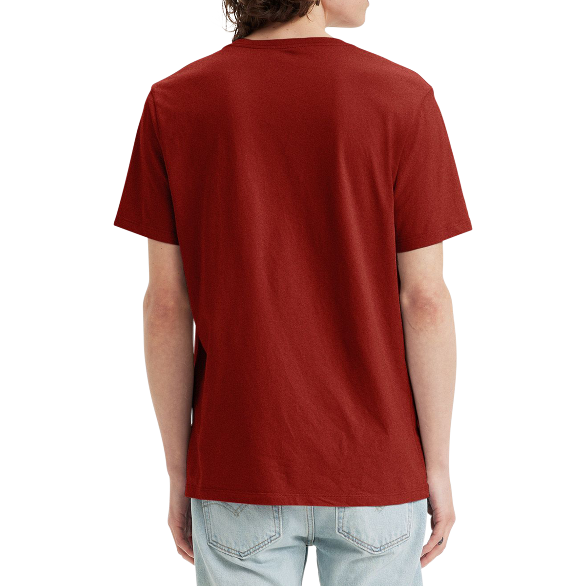 Levi&#39;s Original T-shirt col V, rouge