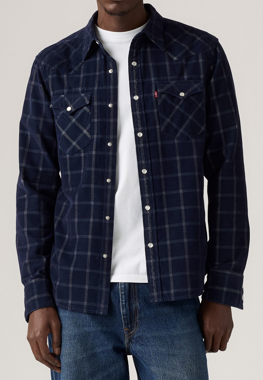 LEVI'S® Shirt Standard Fit, Bleu foncé velours côtelé "Dory Indigo"