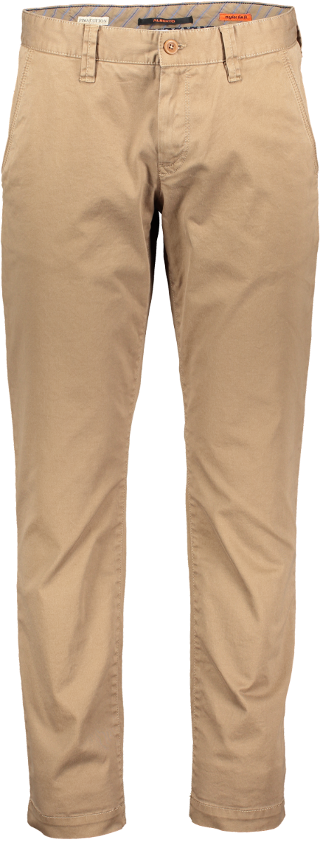 Alberto Chino Hose Lou, regular slim fit, beige, Frontansicht