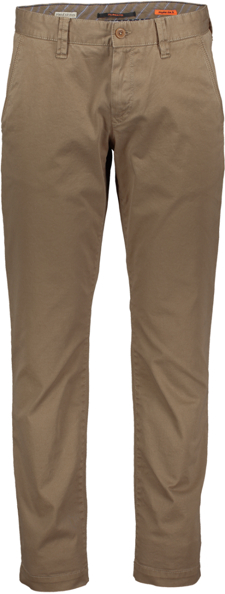 Alberto Chino Hose Lou, regular slim fit, brown, Frontansicht