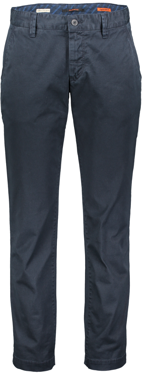 Alberto Chino Hose Lou, regular slim fit, dunkelblau, navy, Frontansicht