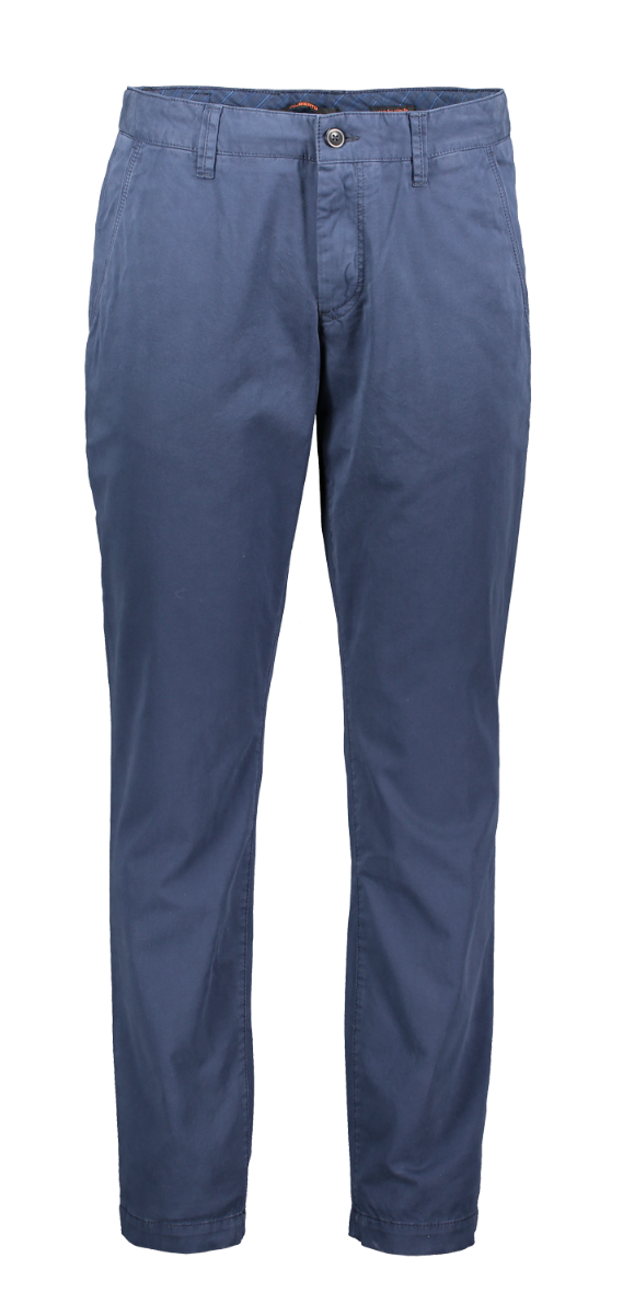 Alberto Chino Hose Lou, regular slim fit, Blueberry, dunkelblau, Frontansicht