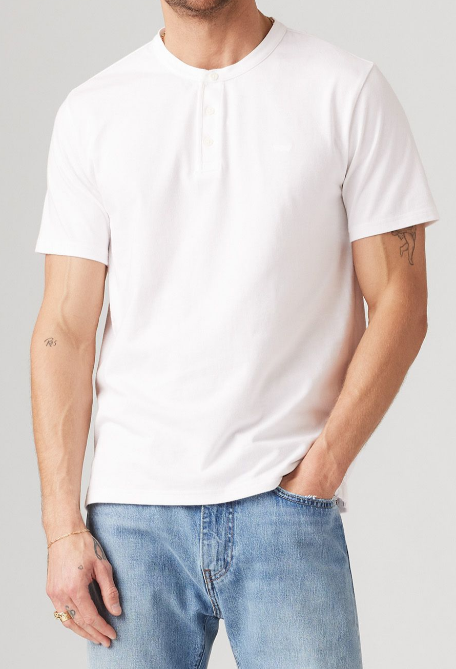 Levi&#39;s® Henley T-Shirt, Weiss