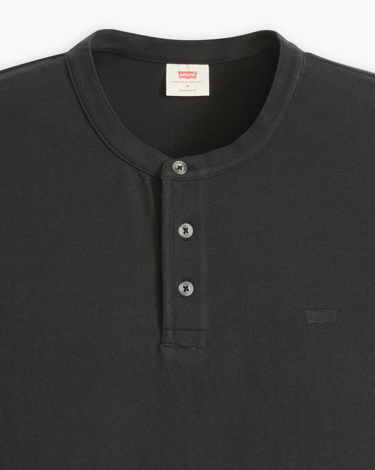 Levi&#39;s® Henley T-Shirt, Schwarz