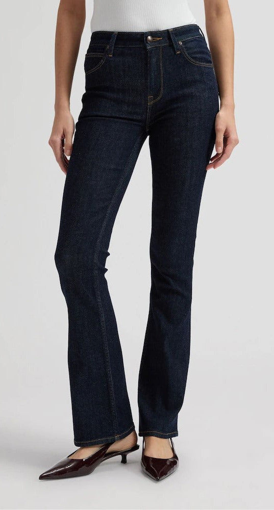 Lee Breese Bootcut Jeans, Bleu foncé uni "Rinse"