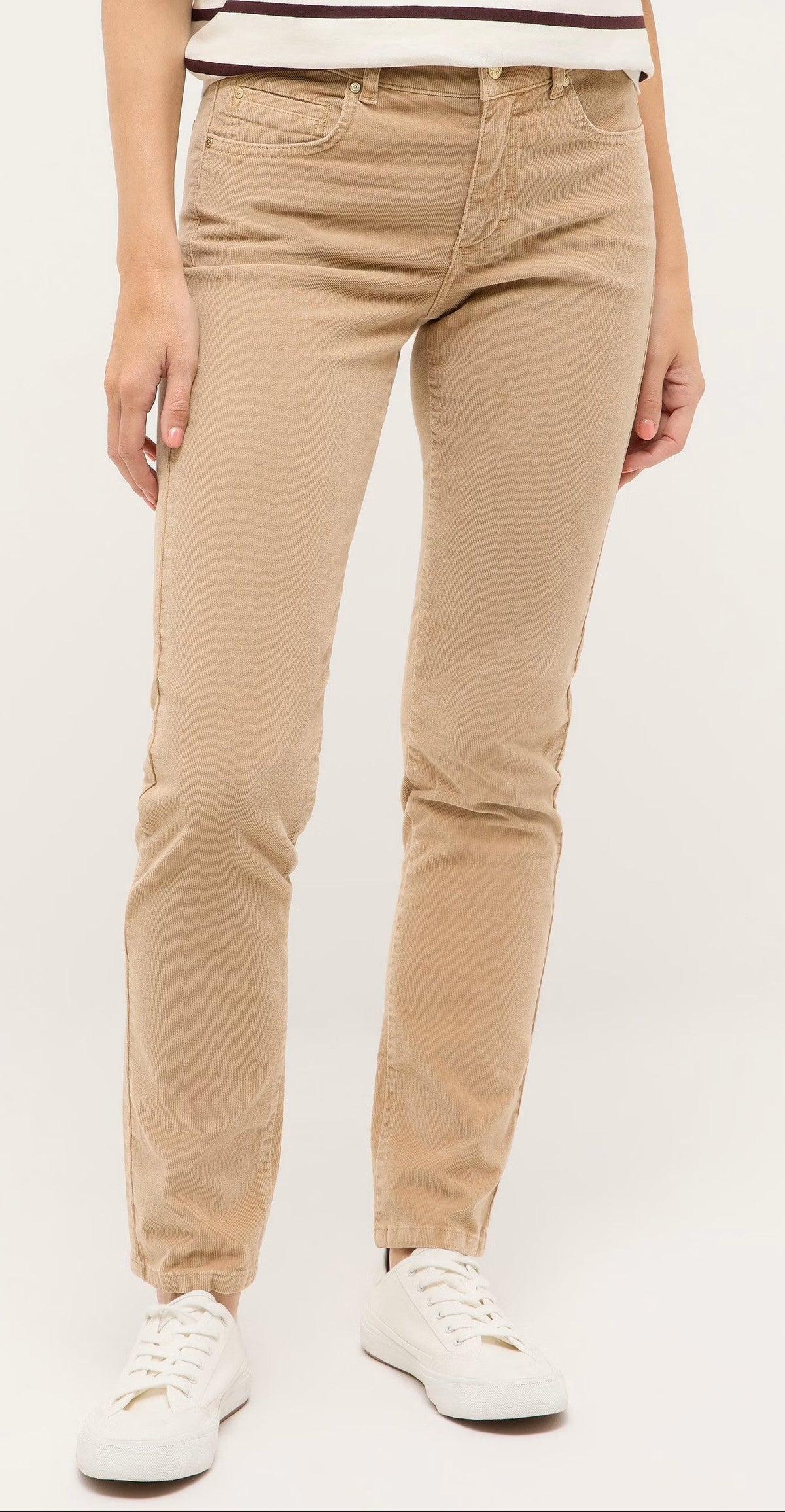 Angels Cici Straight, Cordhose Beige