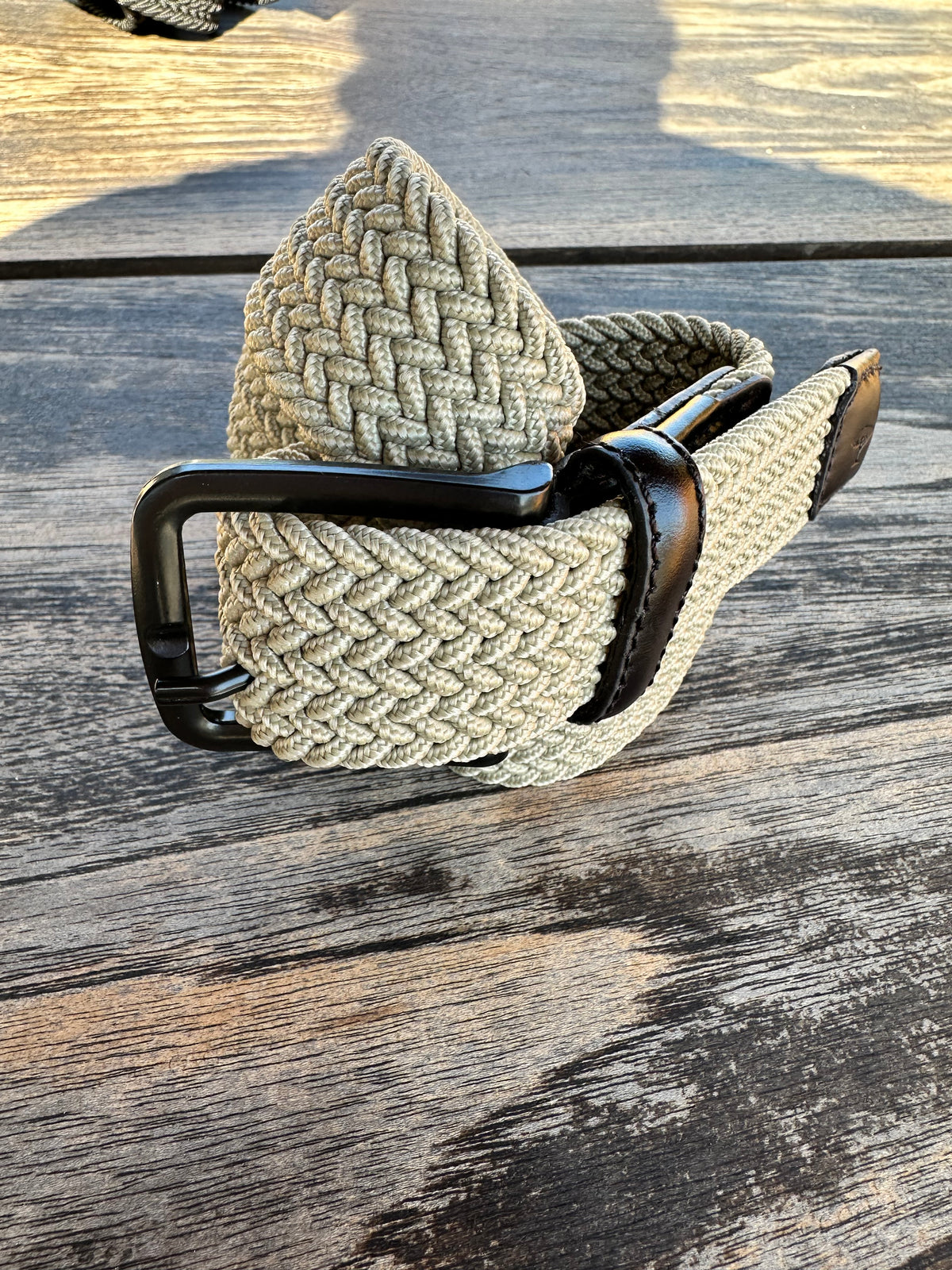 Ceinture en tissu Fynch & Hatton, Beige, 3.5 cm