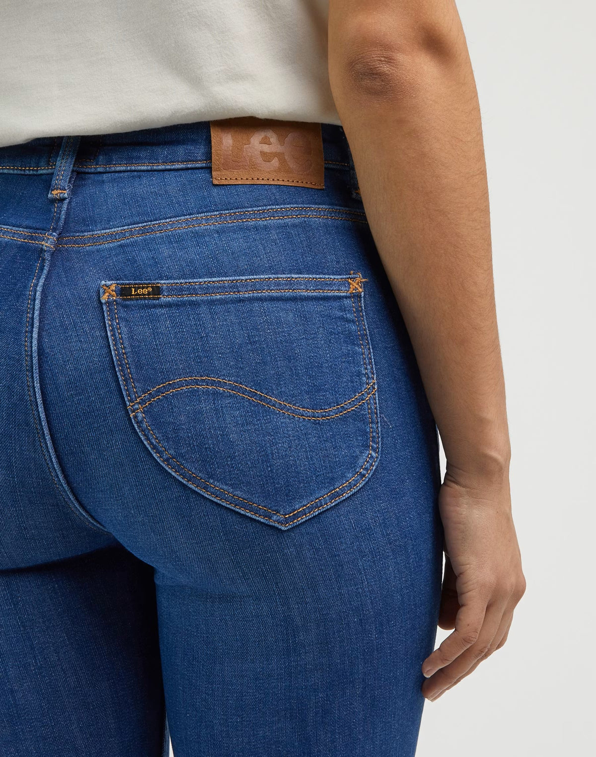 Lee Breese Bootcut Jeans, Mittelblau leicht verwaschen "Azure Wave"