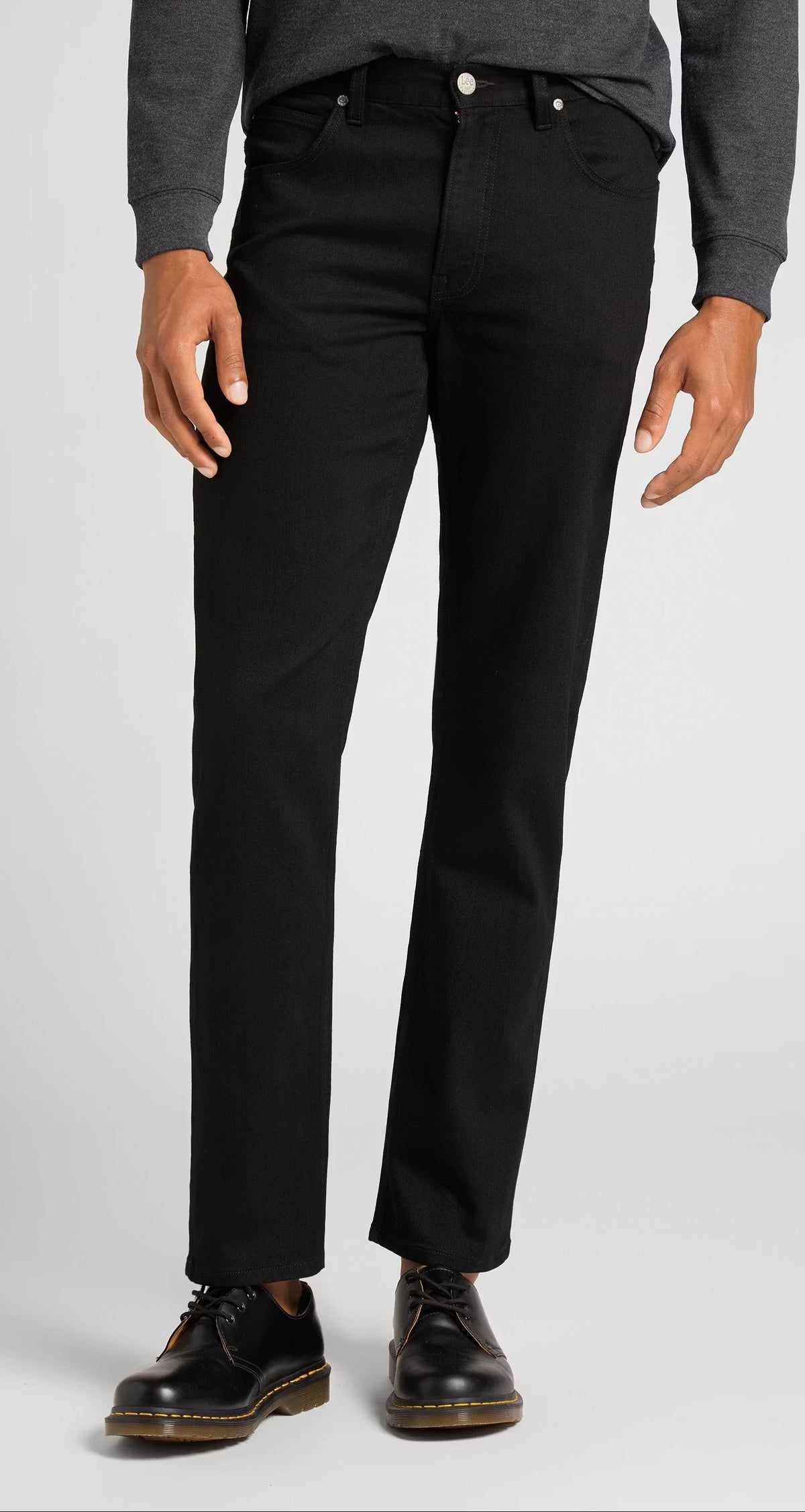 Lee Brooklyn Jeans Stretch, Schwarz