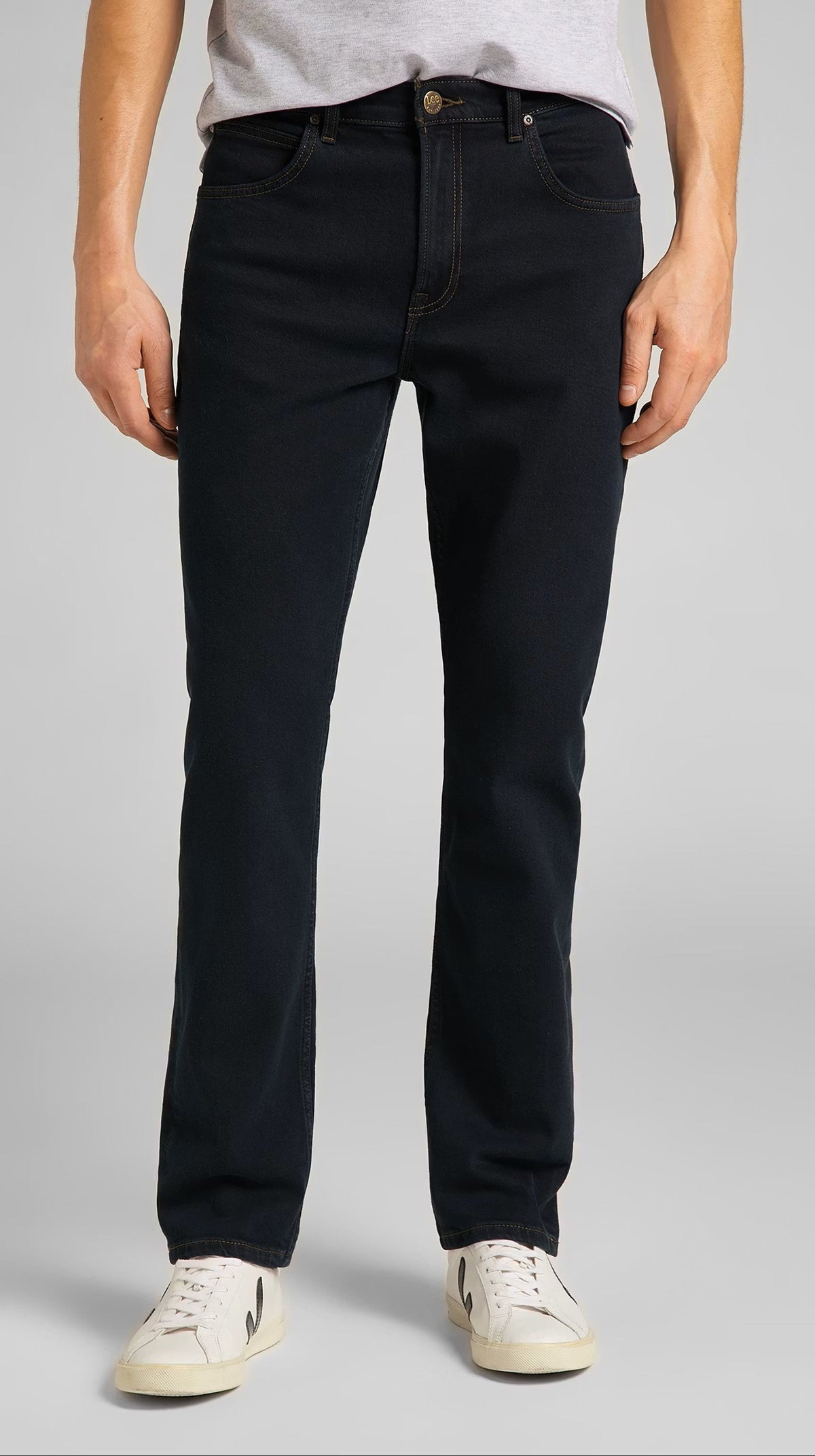 Lee Brooklyn Jeans Stretch, Dunkelblau-schwarz