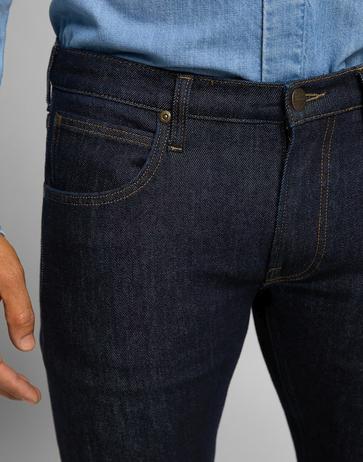 Lee Daren Jeans Regular Straight, New Rinse