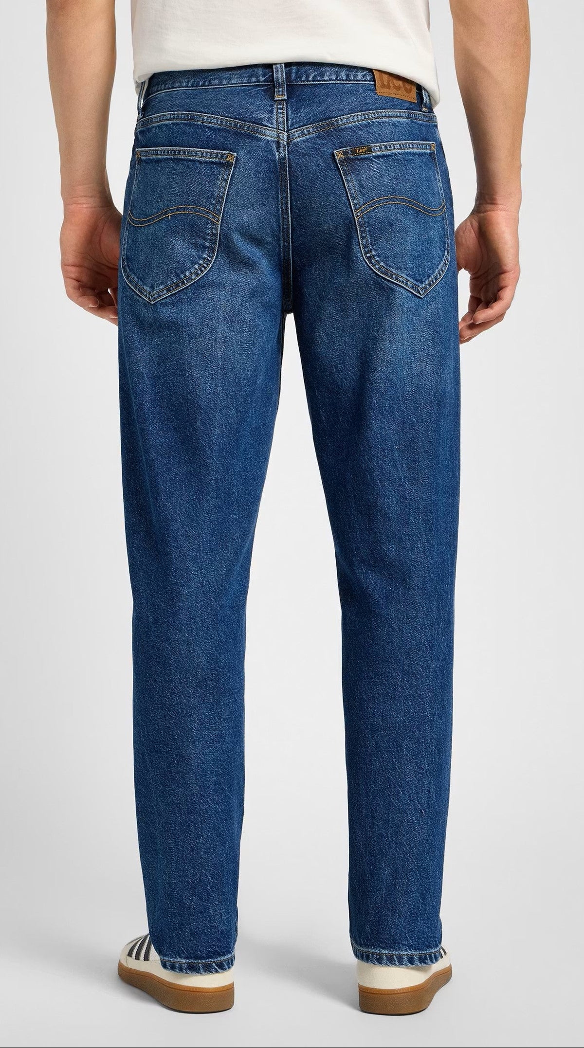 Lee Oscar Relaxed Jeans, Mittelblau verwaschen "Hastings"