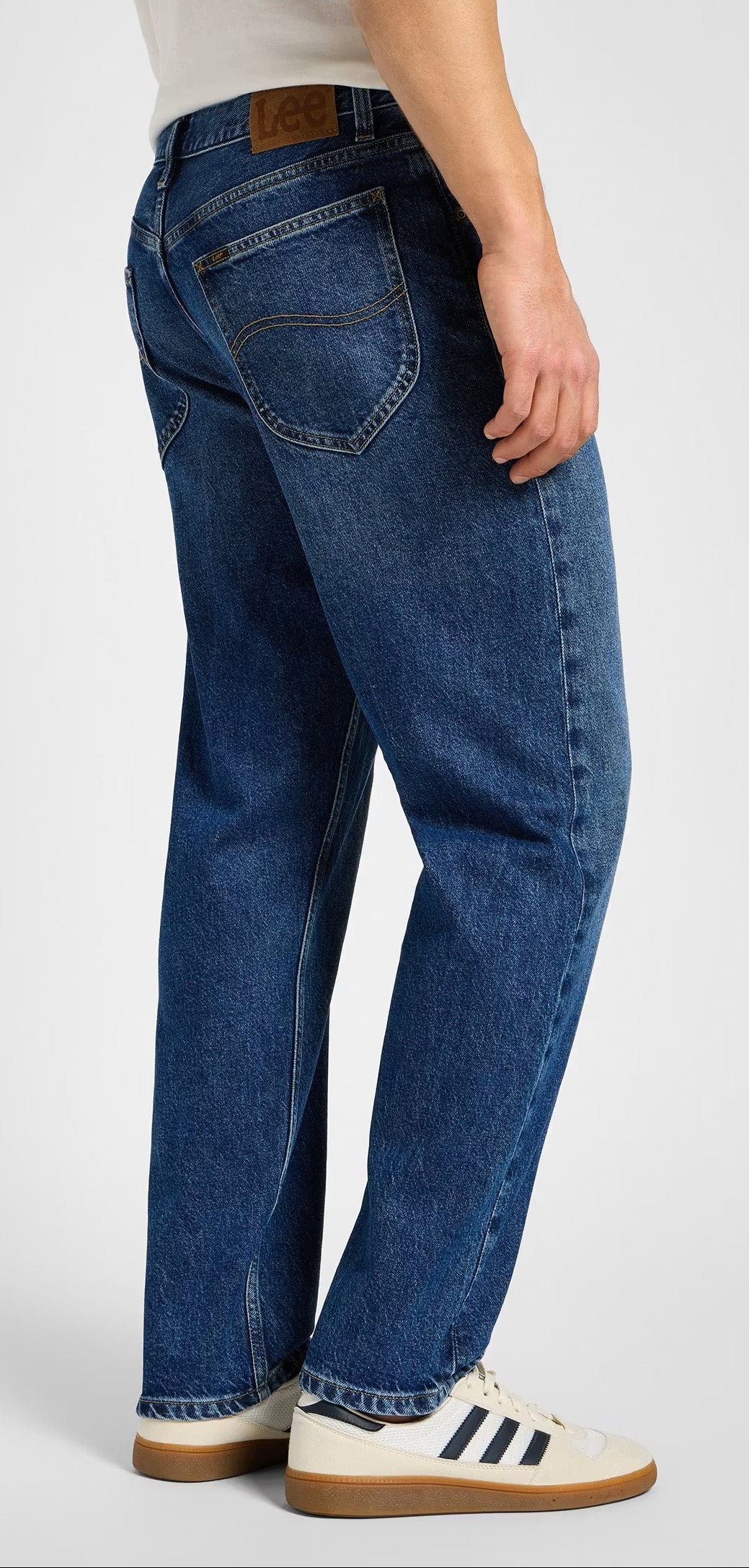 Lee Oscar Relaxed Jeans, Mittelblau verwaschen "Hastings"