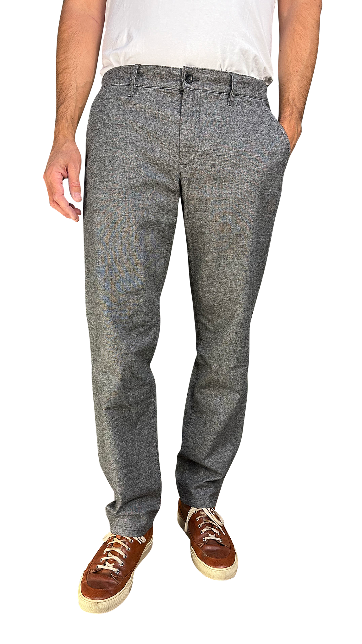 Alberto Lou Chino Wool Look Regular Slim Fit, gray