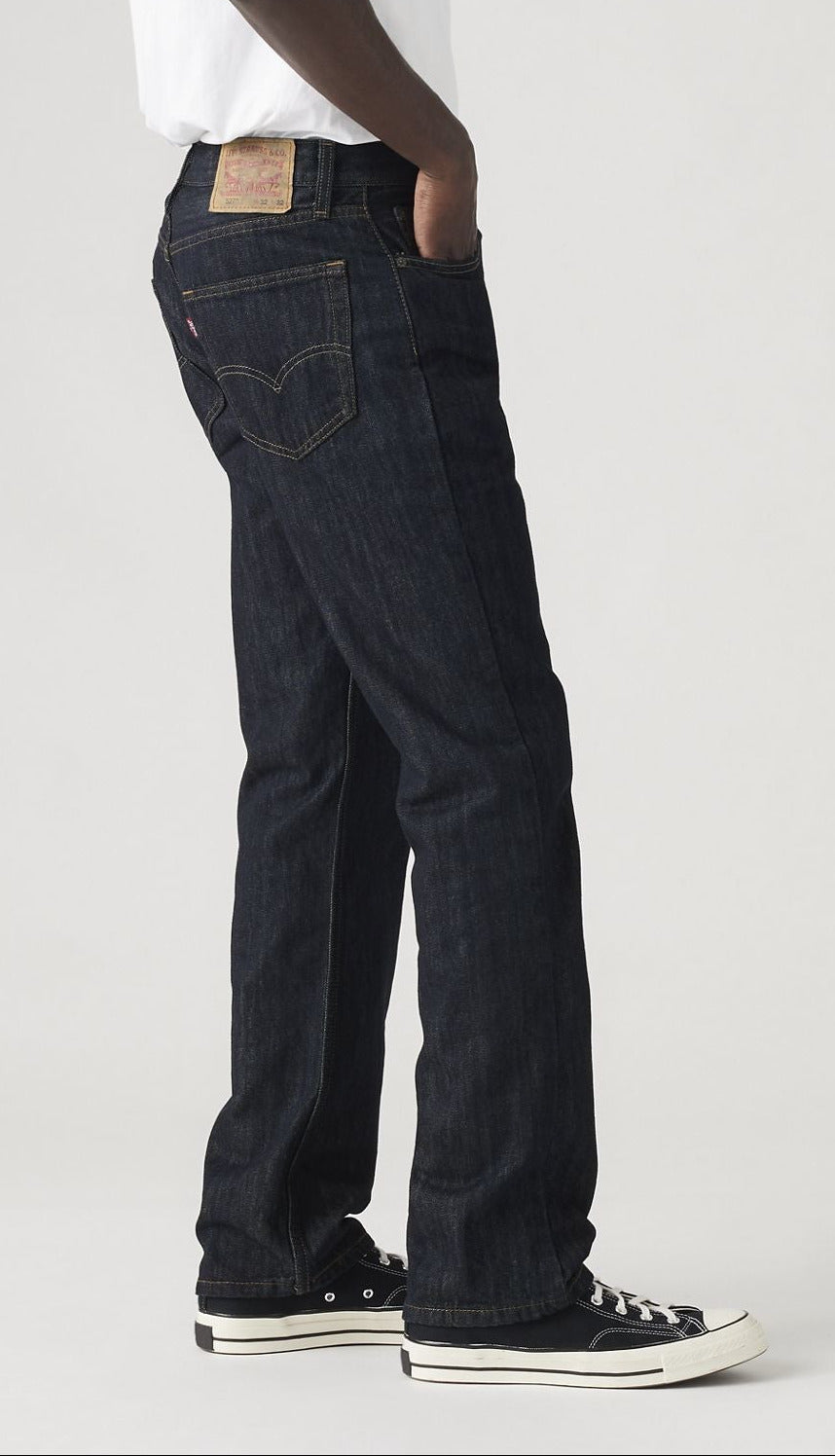 Levi's® 527™ Slim Bootcut Jeans, Bleu foncé uni  "Tumbled Rigid"
