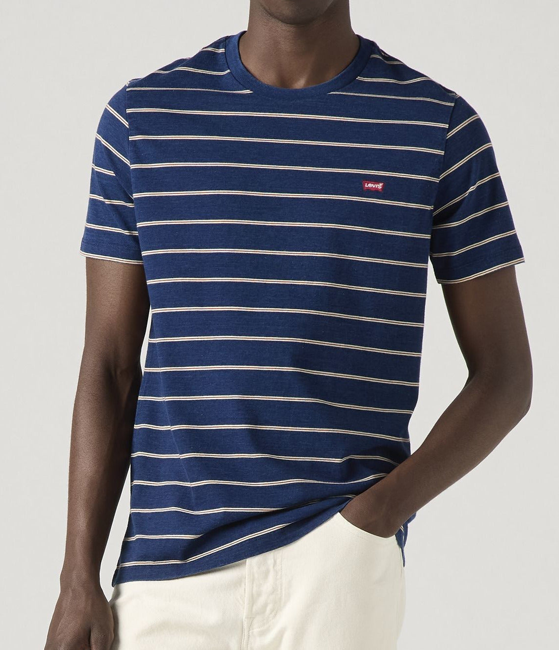 T-shirt original Levi's®, Bleu foncé à rayures