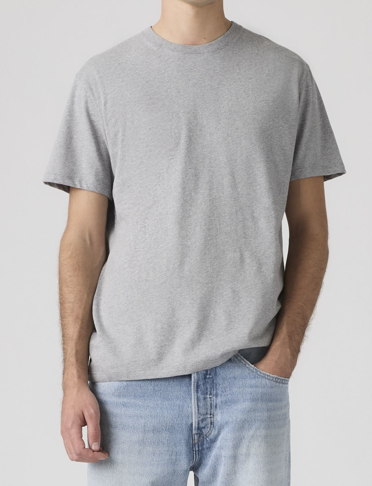 T-shirt Slim Levi's® 2 Pack, Gris clair + Blanc