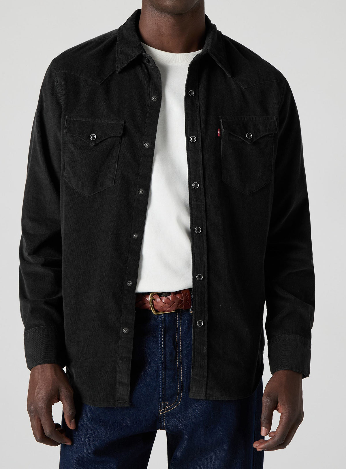 LEVI'S® Shirt Standard Fit, Gris foncé velours côtelé 