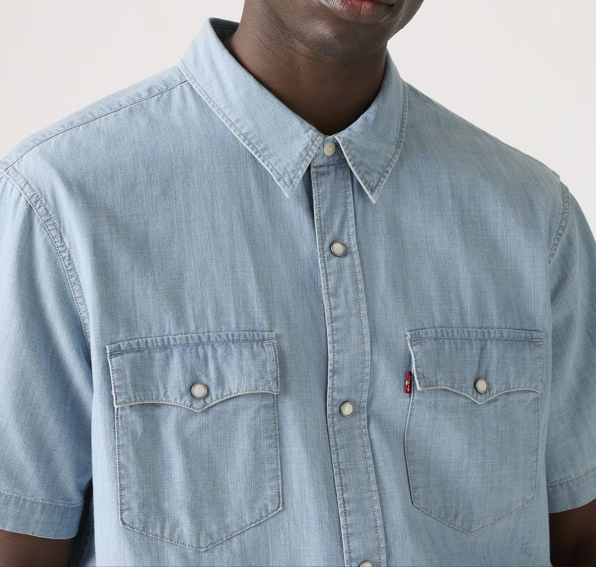 Levi's® Jeans Western Hemd Relaxed Fit, Hellblau "New Hyde Chambray"