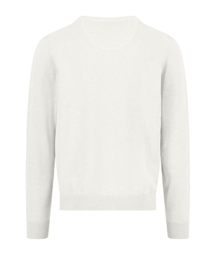 Fynch Hatton Pullover V-Neck, Snow White
