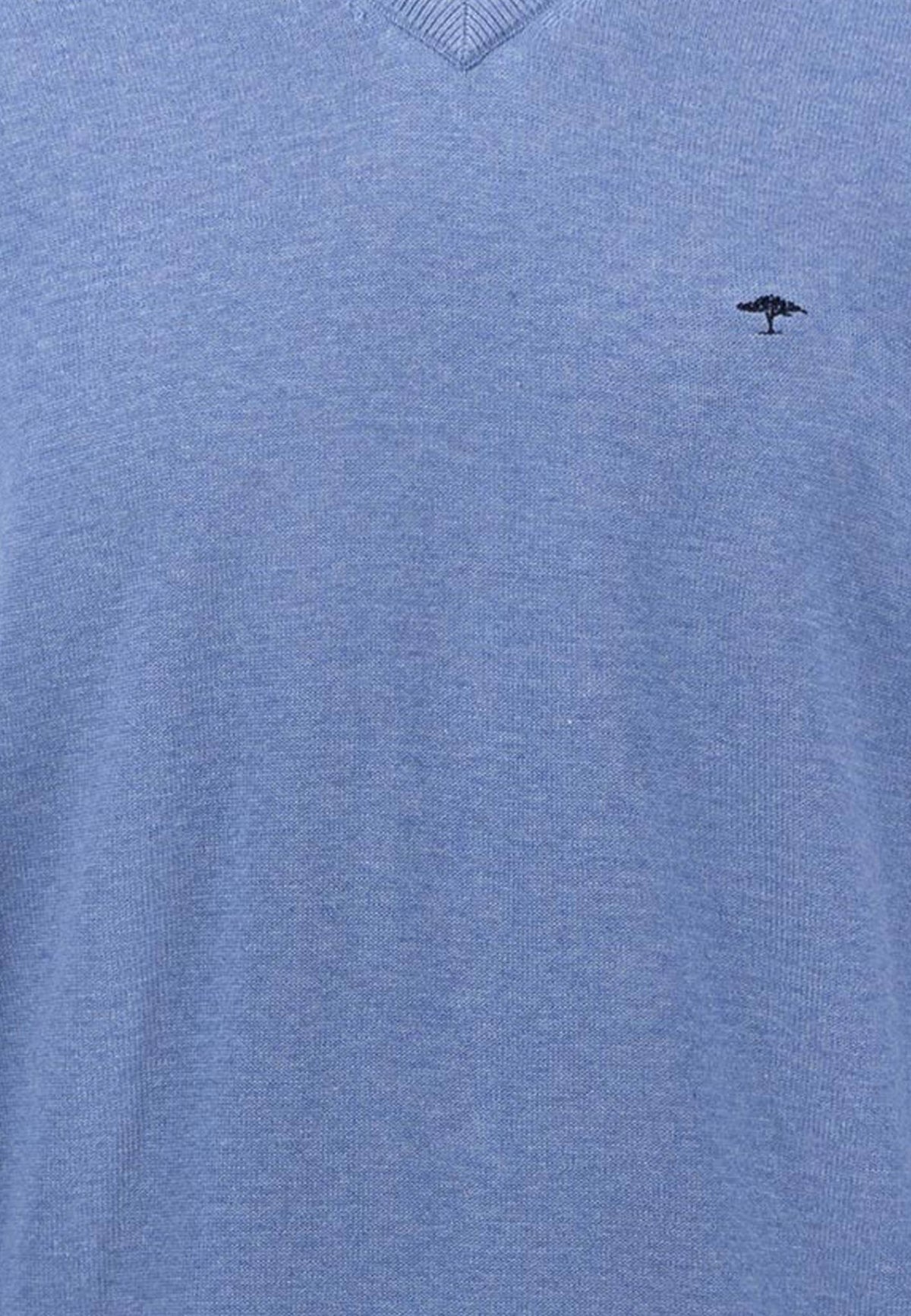 Fynch Hatton Pullover V-Neck, Hellblau "Crystal Blue"