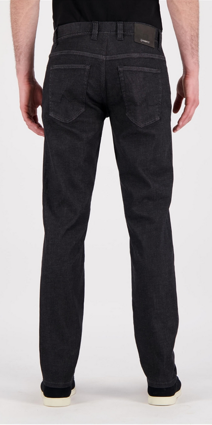 Alberto Jeans Pipe, regular slim fit, schwarz leichter Premium Denim
