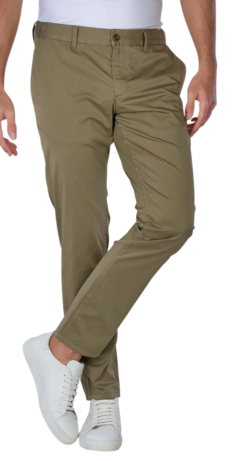 Alberto LOU Chino Light Baumwoll-Stretch, Olive
