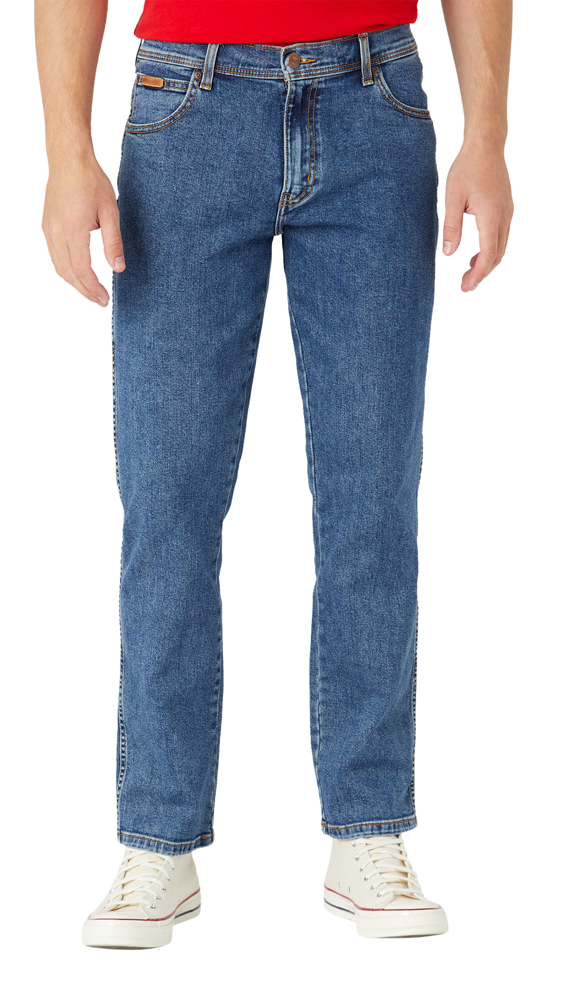 Wrangler Texas Stretch Jeans Straight, Stonewash