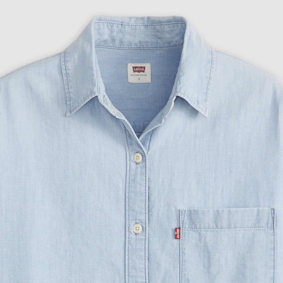 Levi's® Hemd, Standard Fit, Hellblau "Blue Harlie Boyfriend Shirt"
