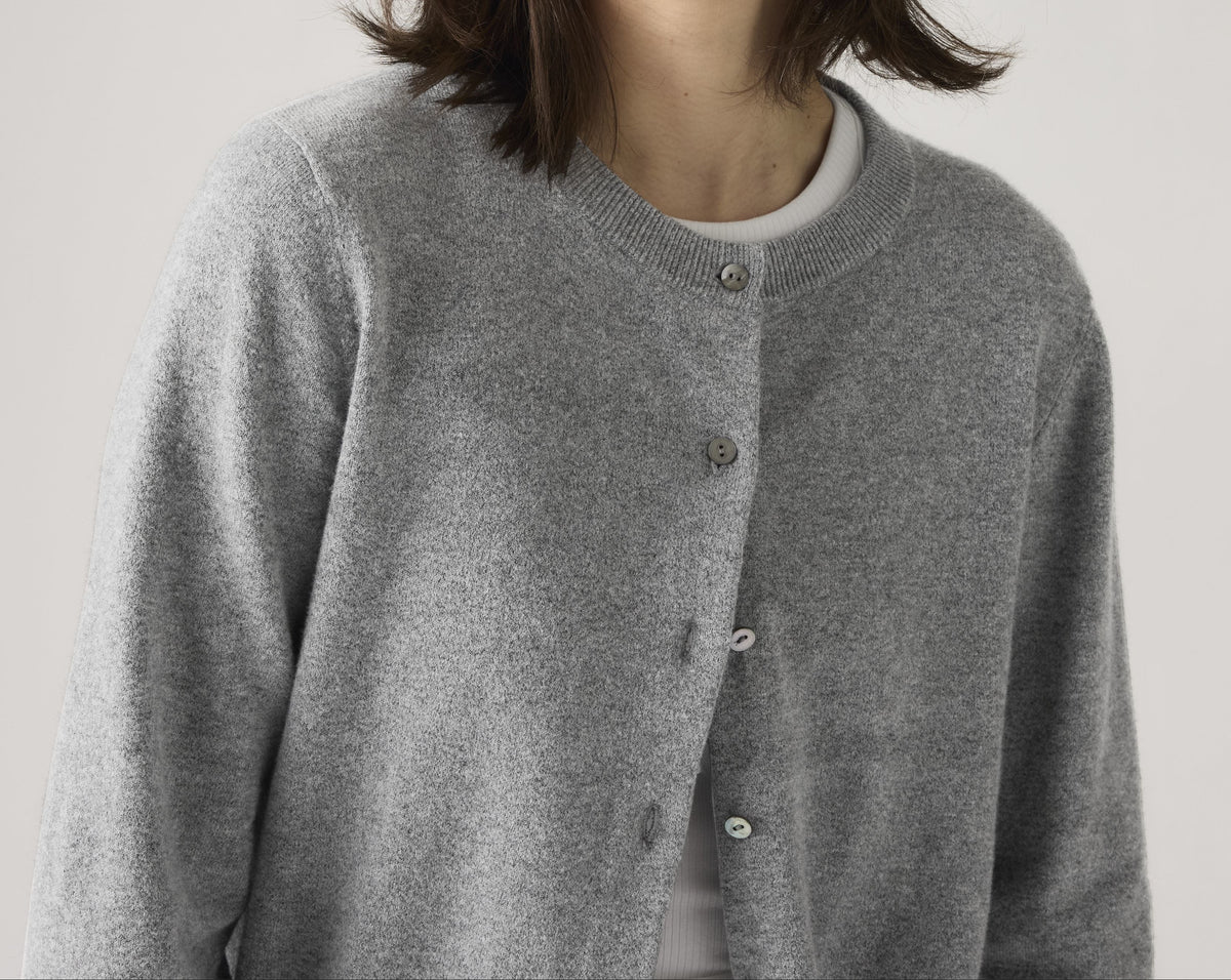 Levi's® Super Soft Crewneck Cardigan, Hellgrau "Heather Gray"